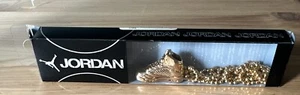 Jordan 5 Necklace And Charm Gold Tone New In Box 2006 - Picture 1 of 8