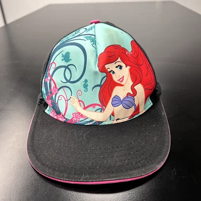 Disney Princesa Ariel Gorra Gorra Snap Back Sirenita Gráfico Azul Rosa Foto 1 de 4