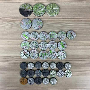NECRON SCENIC BASE SET WARHAMMER 40,000 40K RESIN CANOPTEK RUNES DYNASTY XENOS - Picture 1 of 2