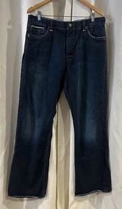 Mavi Jeans Mens 36X32 Matt Selvedge Relaxed Straight Leg Blue Dark Wash - Picture 1 of 8
