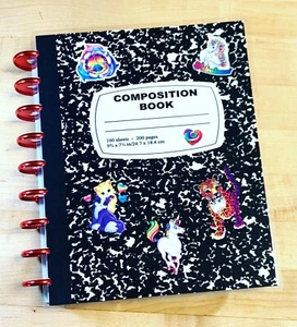Composition Book with Stickers Front & Back Cover Set 4 use with HAPPY Planner~ - Picture 1 of 4