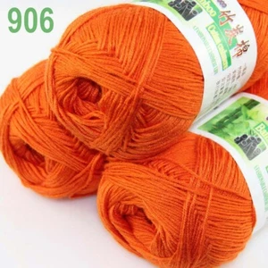 Sale 3BallsX50gr Bamboo Cotton Baby Blankets Hand Knitting Crochet Yarn 06 - Picture 1 of 12