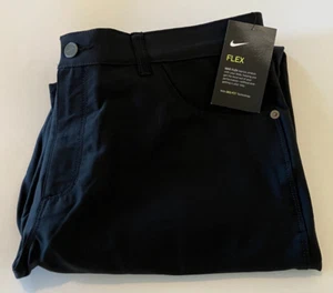 Nike Flex 5 Pocket Men's Slim Fit Golf Pants BV0278-010 Black Size 34X34 NEW Tag - Picture 1 of 10