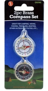 7 Packs Of 2 Pc. Brass Compass - Picture 1 of 5