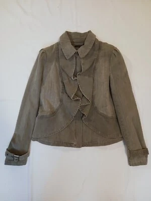 Chaqueta de jean gris Katherine Barclay para mujer talla grande Foto 1 de 4