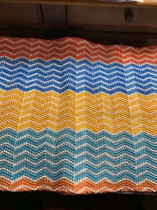 Placemats multicolor plastic Chevron Look Better Homes And Garden 14 X 19 Set 4 - Picture 1 of 8