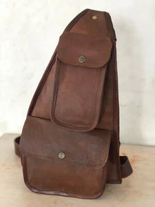 16 Zoll Tasche Ziegenleder Kuriertasche Handwerker Vintage Rucksack Reise Bru... - Bild 1 von 4