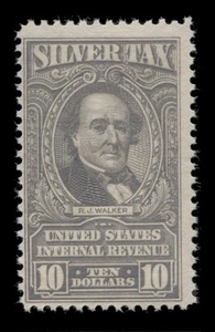 #RG125 — Sello fiscal de plata de $10, F-VF NH. ¡MEDIO PRECIO! - Imagen 1 de 1