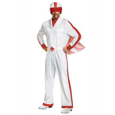 Disney Toy Story 4 Duke Caboom Mens Halloween Costume Jumpsuit Helmet Cape Belt - Image 1 of 4
