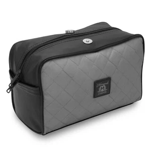 Bolso de artículos de tocador para hombre sostenible viaje lavado cuero impermeable doble kit - Imagen 1 de 8