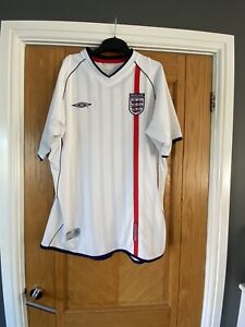 England 2001 / 2003 Football Shirt Official Umbro Product Size L