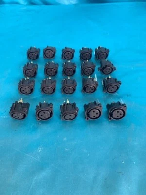 Kit 20 NEUTRIK NC3FAV, Cannon XLR Femmina da pannello 3 contatti per circuito st