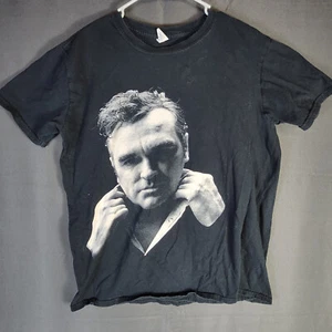 Morrissey T Shirt Large USA Tour Concert 2019 Black Music Pop Rock - Picture 1 of 14