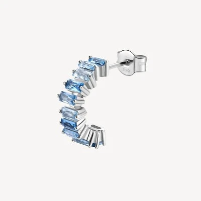 BROSWAY FANCY ORECCHINO SINGOLO CON ZIRCONI IN ARGENTO 925 FCL10 LIGHT BLUE - Immagine 1 di 4