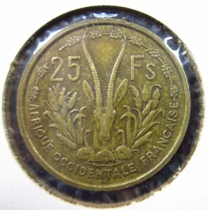 French West Africa 25 Francs 1956 Afrique Occidentale Coin h6690 - Picture 1 of 2
