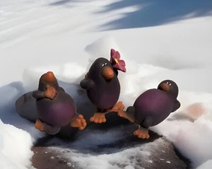 3 kleine Maulwurf Figuren, Tier - Bild 1 von 5