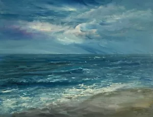 ORIGINAL ART NEW OIL ON CANVAS PAINTING BY GINA VANN 16” x 20” UNFRAMED - Picture 1 of 9