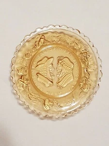 Vintage Pairpoint Plate: Three Weeks After The Wedding Day - Picture 1 of 2