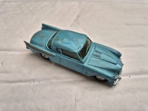 VINTAGE 1950S CORGI TOYS 211 STUDEBAKER GOLDEN HAWK BLUE DIECAST CAR GOOD - Picture 1 of 6