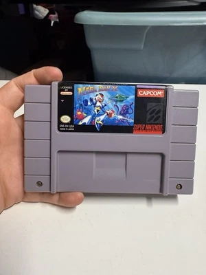 Vintage Mega Man X Super Nintendo SNES Game Cartridge Capcom Authentic Tested - Image 1 of 4
