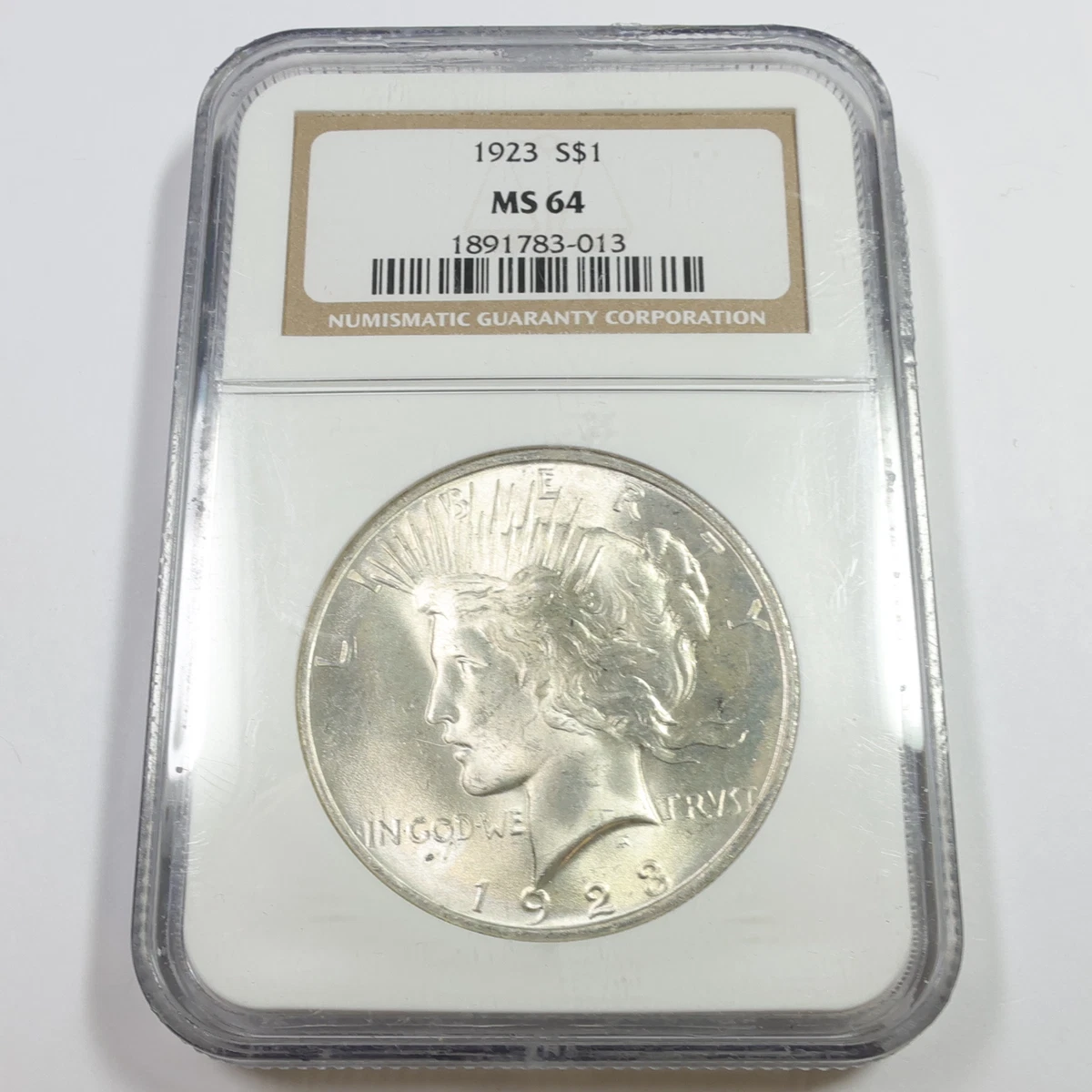 1923 アメリカ ピースダラー 銀貨 NGC MS64 アンティーク 古銭 1923年 ピース ダラー 銀貨 1ドル シルバー リバティ 女神 イーグル