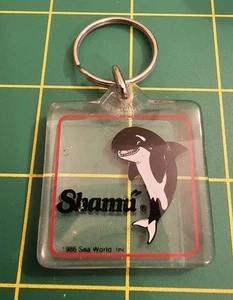 Llavero acrílico vintage Sea World Shamu Whale 1986 - Imagen 1 de 2