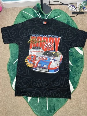 Vintage 90s NASCAR Racing Nwt Brand new Tshirt mens Large Bobby Hamilton RARE - Image 1 of 4