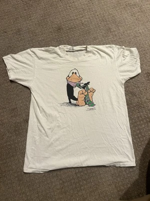 Camiseta De Colección Opus El Pingüino Talla XL Juego de Corbata Cómic 1986 Periódico Años 80 Foto 1 de 4