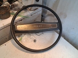 1971 - 1977 Dodge Van Steering Wheel B100 B200 Black Sportsman Tradesman 71-77 ? - Picture 1 of 24