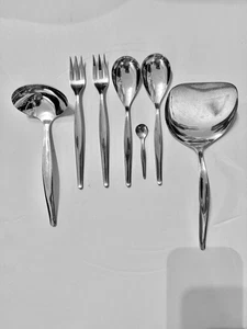 Contour by Towle Sterling Silver Misc Lot of 7-Seafood Forks/Laddle/Tomato Serv/ - Picture 1 of 4