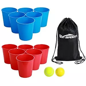 WIn SPORTS Giant Yard Pong Bucket Game - Eimer werfen Set für - Bild 1 von 1