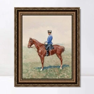 Impresión en lienzo enmarcada OFICIAL DE CABALLERÍA PRUSIANA A CABALLO por Frederic Remington - Imagen 1 de 15