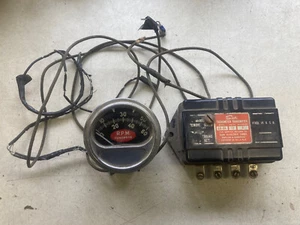 Vintage Sun Chrome Cup 6K Tach 12V Volt 8 Cylinder Tachometer Transmitter EB-9A - Picture 1 of 11