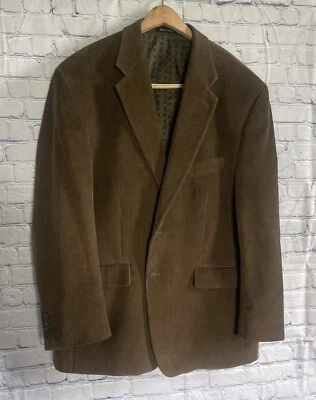 Ralph Lauren LRL Mens Blazer 46R Cotton Corduroy Brown Jacket Sports Coat - Image 1 of 4