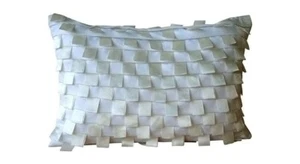 Lumbar Pillow Case White 12 x 16 inch, Home Decor Suede - White Harmony - Picture 1 of 4