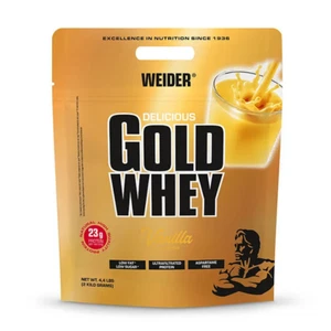 (29,50 EUR/kg) Weider Delicious Gold Whey Protein 2000g Eiweiss BCAA Beutel - Bild 1 von 8