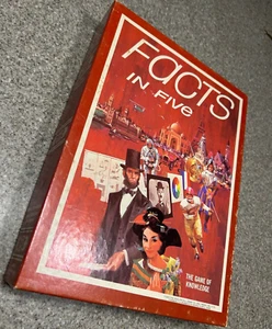 Vintage 1976 FACTS IN FIVE Avalon Hill Bookshelf Board Game #GA 260 - Picture 1 of 9