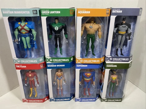 DC Collectibles Justice League Animated Figures Set Superman Batman Flash Cover