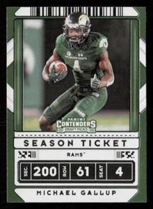 2020 Panini Contenders Draft Picks #72 Michael Gallup Colorado State Rams - Picture 1 of 2