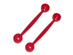 Tupperware Melon Ball Makers Cookie Dough Baller Set of 2 Red New - Picture 1 of 1