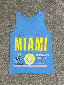 Vintage Miami Hurricanes T-Shirt Tank Top Single Stitch Miami Vice Men’s Size M - Picture 1 of 20