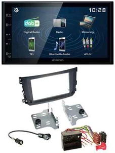 Kenwood 2DIN Bluetooth MP3 USB DAB Autoradio für Smart ForTwo 2010-14 Quadlock - Bild 1 von 8