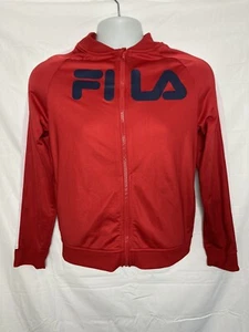 FILA Track Jacket Red Large Boys (12) Full Zipper - Picture 1 of 4