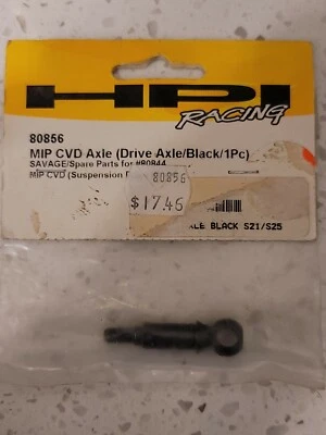 VINTAGE HPI MIP CVD AXLE (DRIVE AXLE/BLACK) HPI-80856 NEW FOR SAVAGE - Image 1 of 3