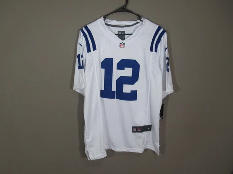 Andrew Luck #12 Indianapolis Colts Game Men's Jersey White Size Small Cover