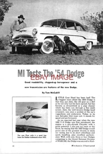 1954 Dodge V-8 Coronet Oldtimer original McCahill Motor Car Straßenprüfbericht 9/84 - Bild 1 von 1