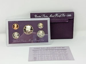 Set di prove Stati Uniti monete 1989 COA - Foto 1 di 4