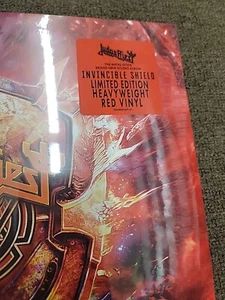 Judas Priest Invincible Shield Indie red Colored Vinyl 2 LP In Hand Preorder - Picture 1 of 5