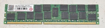  16gb Transcend 2Rx4 DDR3L 1600 ECC Reg 1.35V 240pin C02193-0599 - Image 1 of 2