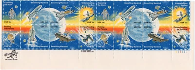 Scott #1919a (1912-19) Space Achievement Plate Block of 16 Stamps - MNH - Image 1 of 2